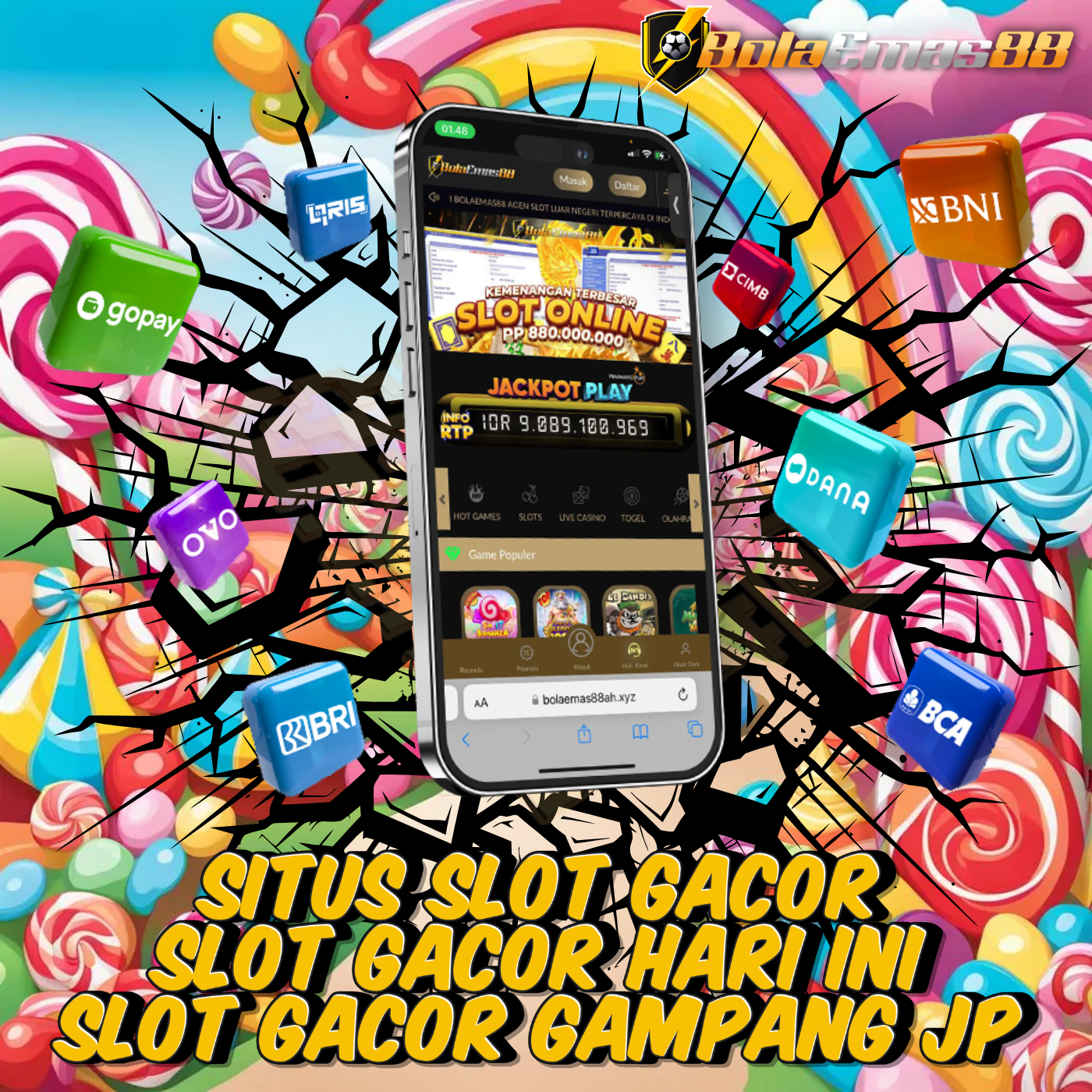 BOLAEMAS88 ™ Daftar Situs Slot Gacor Modal Receh Via Dana